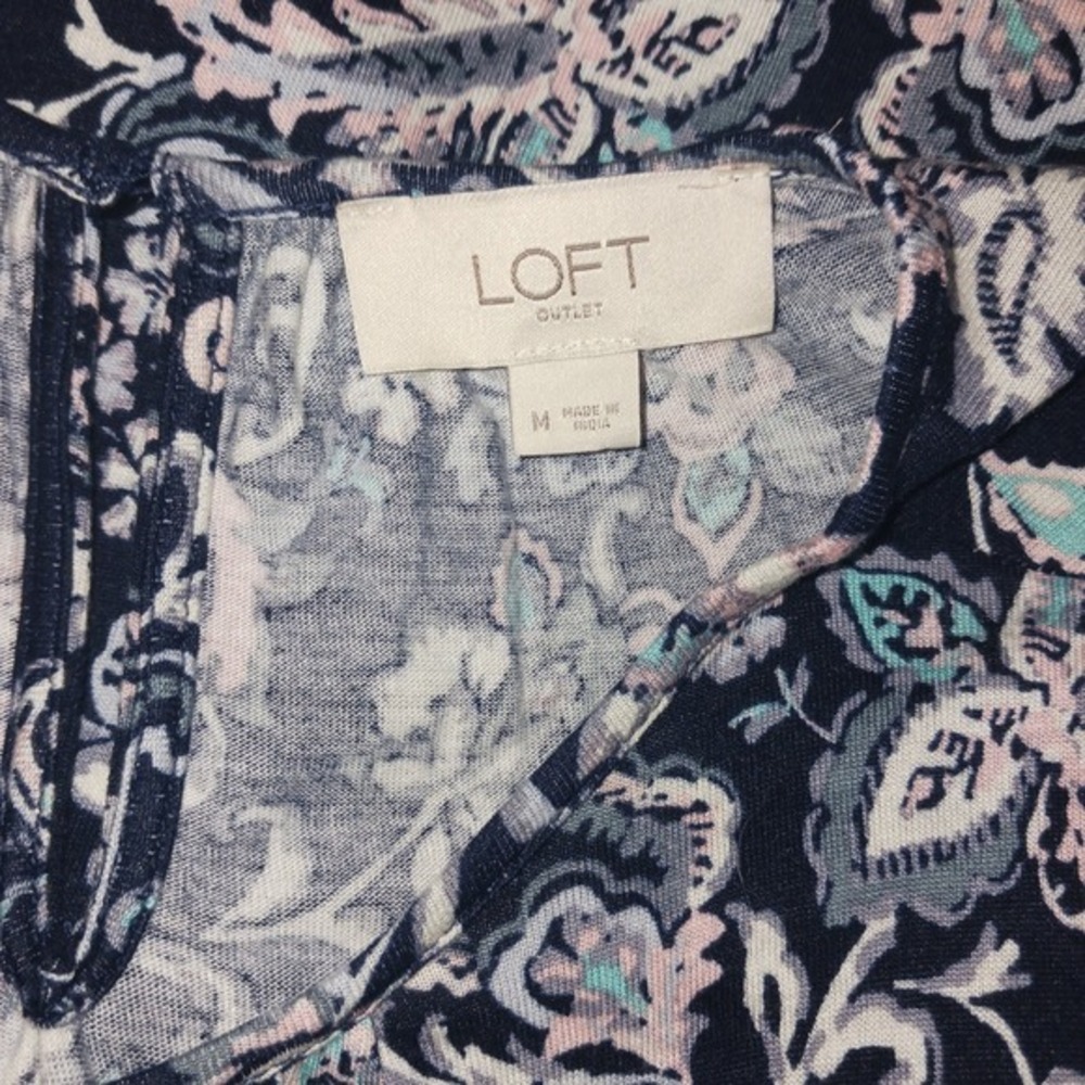 9‎ Loft Tops NWT NWOT Cottagecore Short Sleeve Blouses Med Tunic Tank Tops - Picture 12 of 16